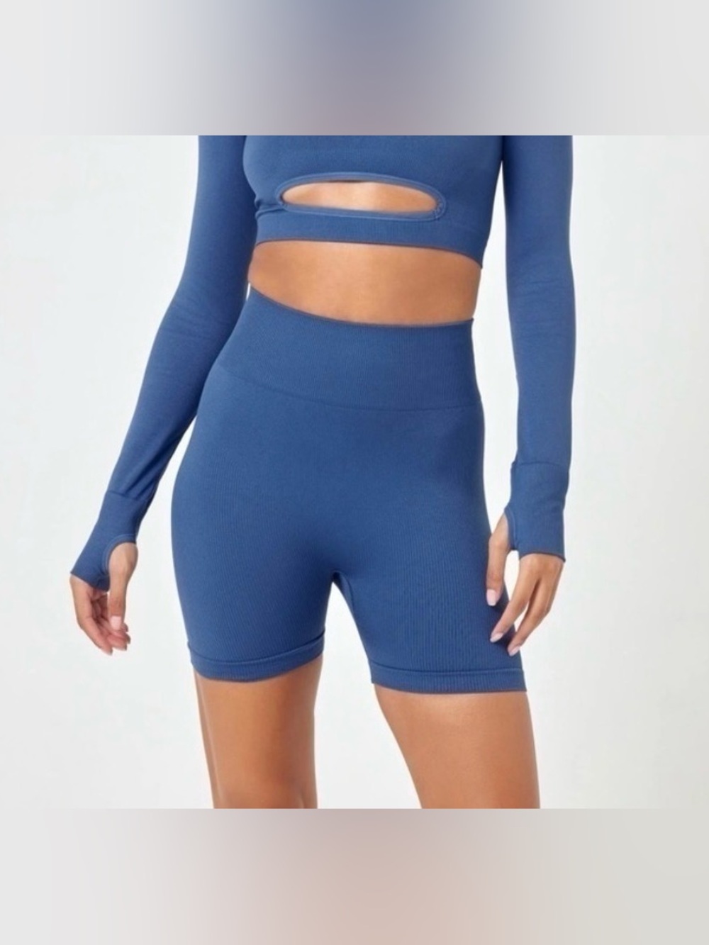 L*space in the zone shorts Blue Size XS/S